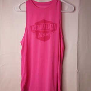 Nobull Tank Top Women XS Wodapalooza Miami Racer Backer Active Pink